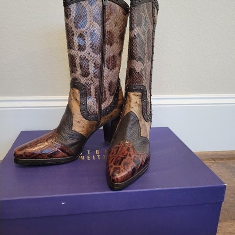 Stuart Weizmann leather boots